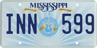 MS license plate INN599