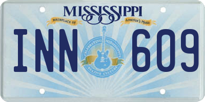MS license plate INN609