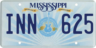 MS license plate INN625