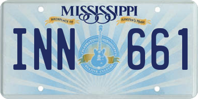 MS license plate INN661