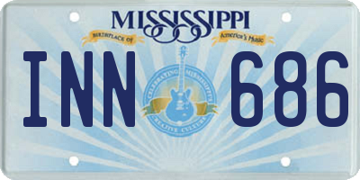 MS license plate INN686