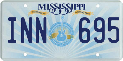 MS license plate INN695