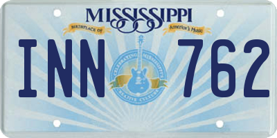 MS license plate INN762