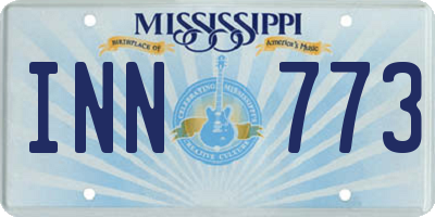 MS license plate INN773