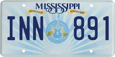 MS license plate INN891