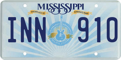 MS license plate INN910