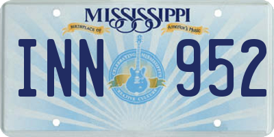 MS license plate INN952