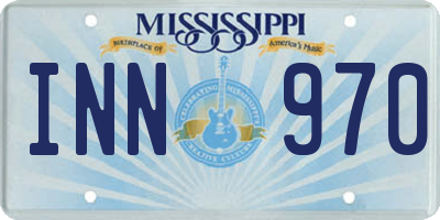 MS license plate INN970