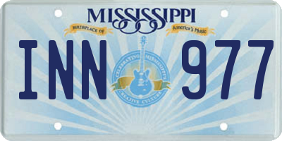 MS license plate INN977