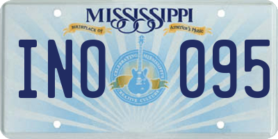 MS license plate INO095