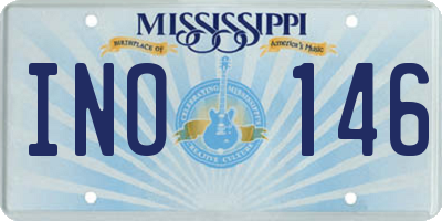 MS license plate INO146