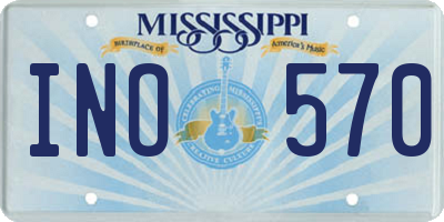 MS license plate INO570