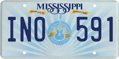 MS license plate INO591