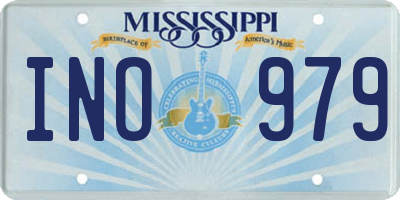 MS license plate INO979