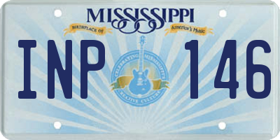 MS license plate INP146
