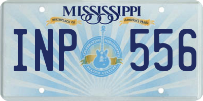 MS license plate INP556