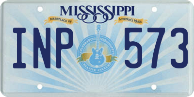 MS license plate INP573