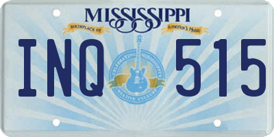 MS license plate INQ515