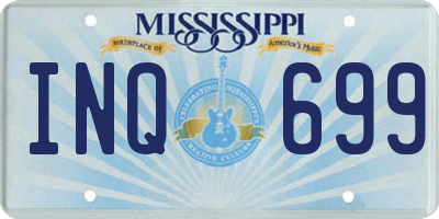 MS license plate INQ699