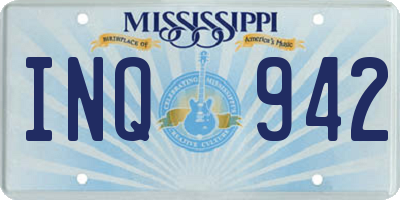 MS license plate INQ942