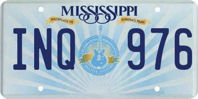 MS license plate INQ976
