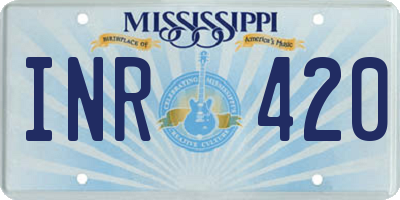 MS license plate INR420