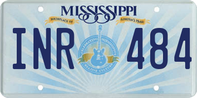 MS license plate INR484