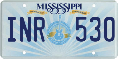 MS license plate INR530