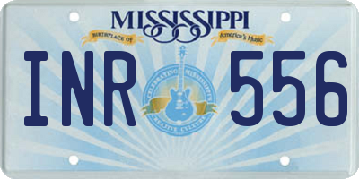 MS license plate INR556