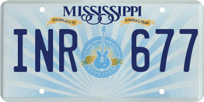 MS license plate INR677