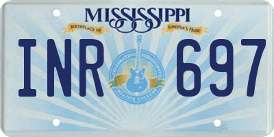 MS license plate INR697