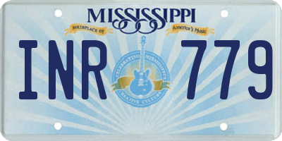 MS license plate INR779