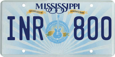 MS license plate INR800