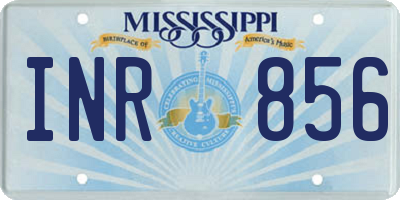 MS license plate INR856