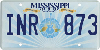 MS license plate INR873