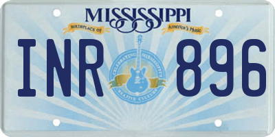MS license plate INR896