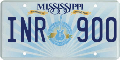 MS license plate INR900