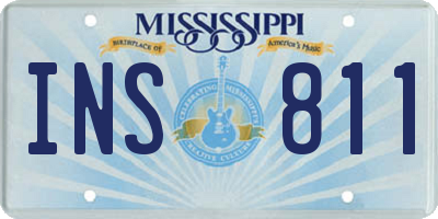 MS license plate INS811