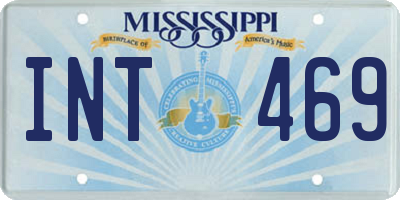 MS license plate INT469