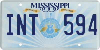MS license plate INT594
