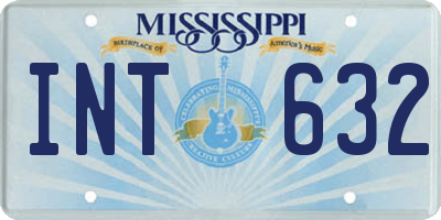 MS license plate INT632