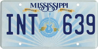 MS license plate INT639