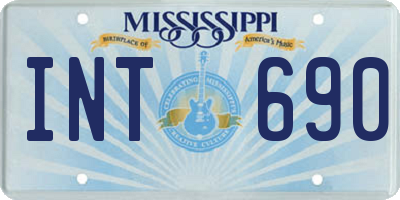 MS license plate INT690