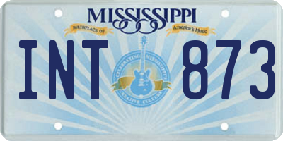MS license plate INT873