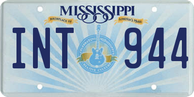 MS license plate INT944