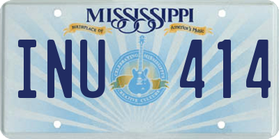 MS license plate INU414