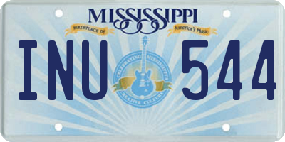 MS license plate INU544