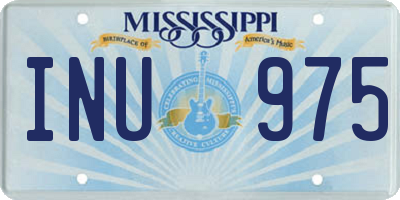 MS license plate INU975