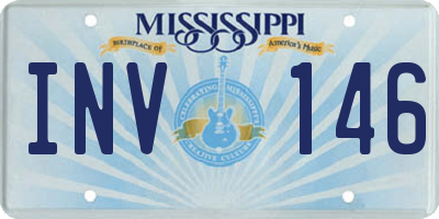 MS license plate INV146