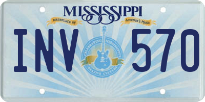 MS license plate INV570